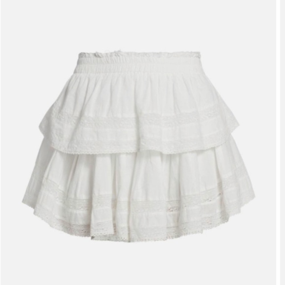 Loveshackfancy ruffle mini skirt